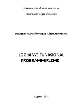 Logiki we funksional programmirleme